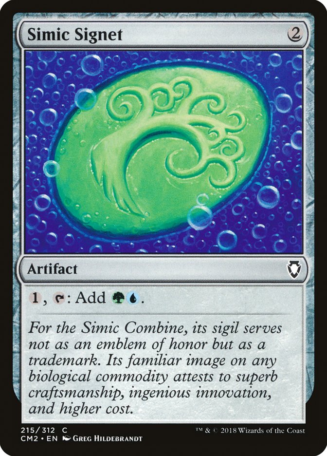 Simic Signet (215/312) [Commander Anthology Volume II] | Deep Dive Games St. Marys