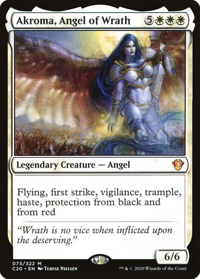 Akroma, Angel of Wrath [Commander 2020] | Deep Dive Games St. Marys