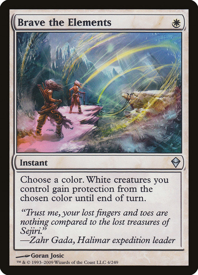 Brave the Elements [Zendikar] | Deep Dive Games St. Marys