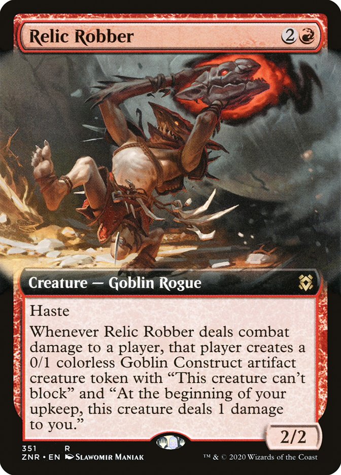 Relic Robber (Extended Art) [Zendikar Rising] | Deep Dive Games St. Marys