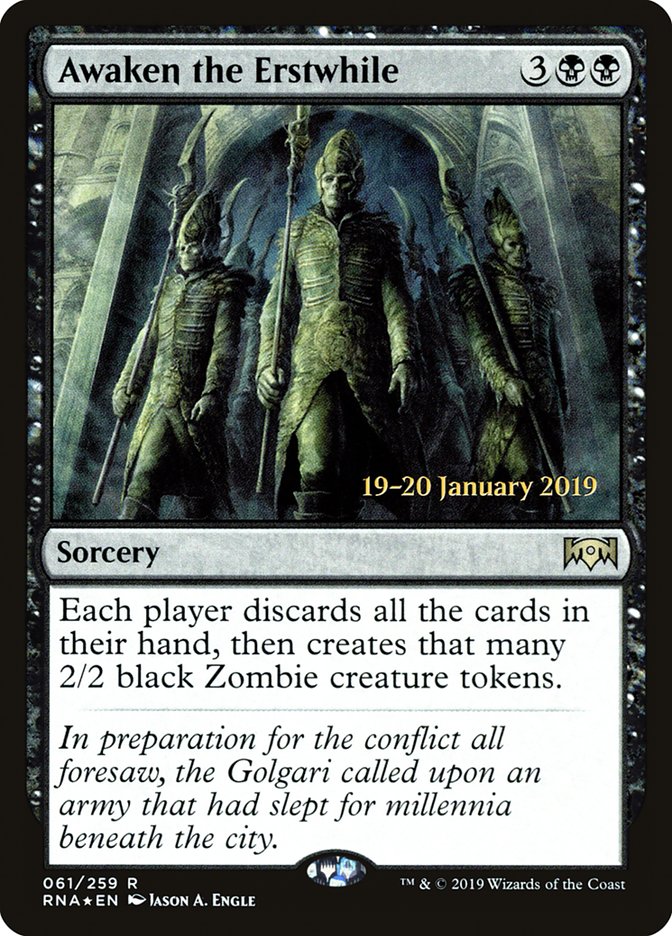 Awaken the Erstwhile [Ravnica Allegiance Prerelease Promos] | Deep Dive Games St. Marys