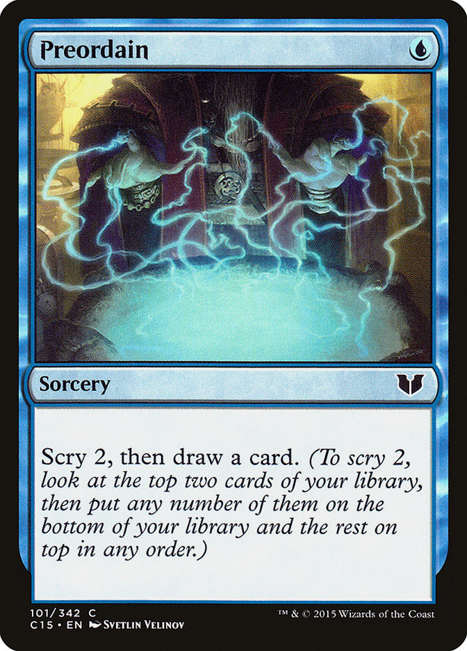 Preordain [Commander 2015] | Deep Dive Games St. Marys