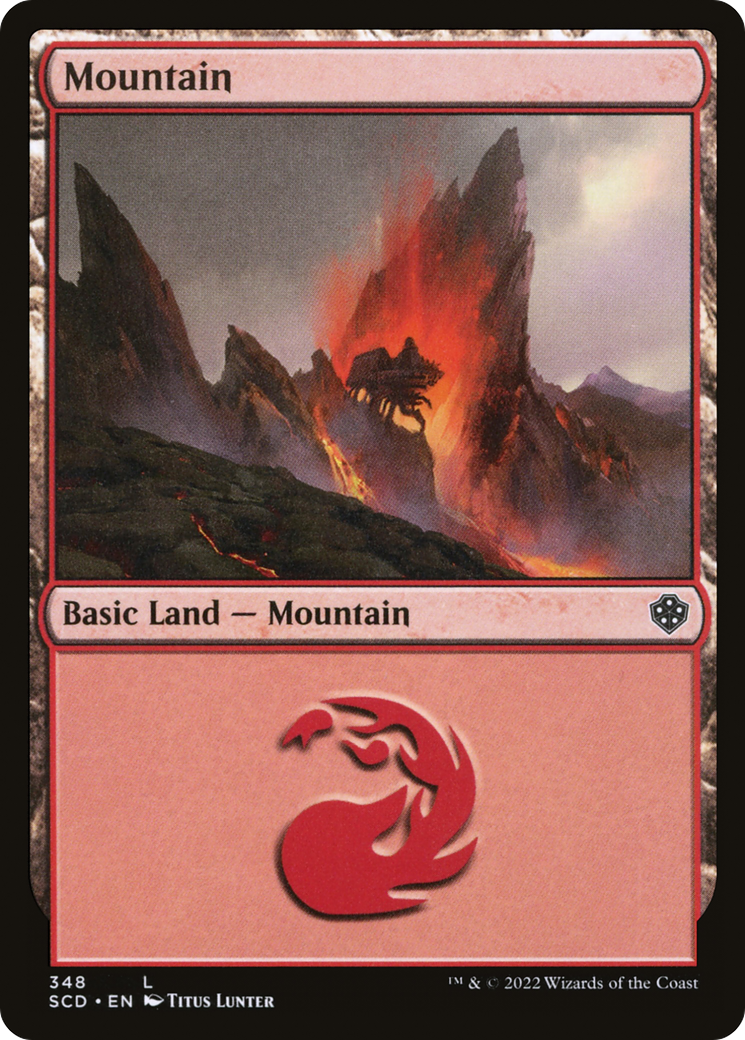 Mountain (348) [Starter Commander Decks] | Deep Dive Games St. Marys