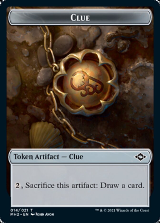 Clue Token (14) [Modern Horizons 2 Tokens] | Deep Dive Games St. Marys