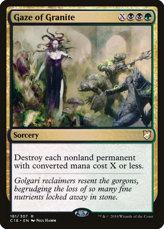 Gaze of Granite [Commander 2018] | Deep Dive Games St. Marys