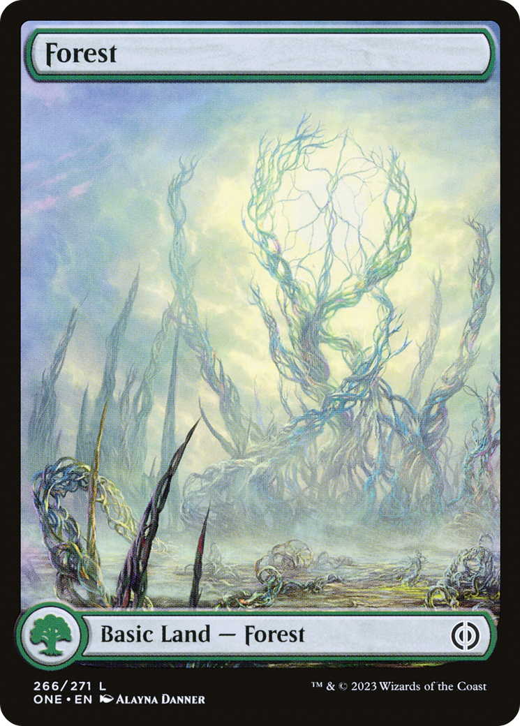 Forest (266) (Full-Art) [Phyrexia: All Will Be One] | Deep Dive Games St. Marys