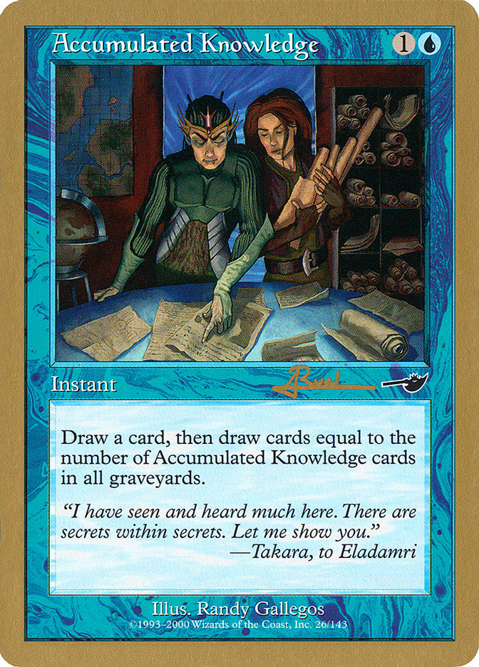 Accumulated Knowledge (Antoine Ruel) [World Championship Decks 2001] | Deep Dive Games St. Marys