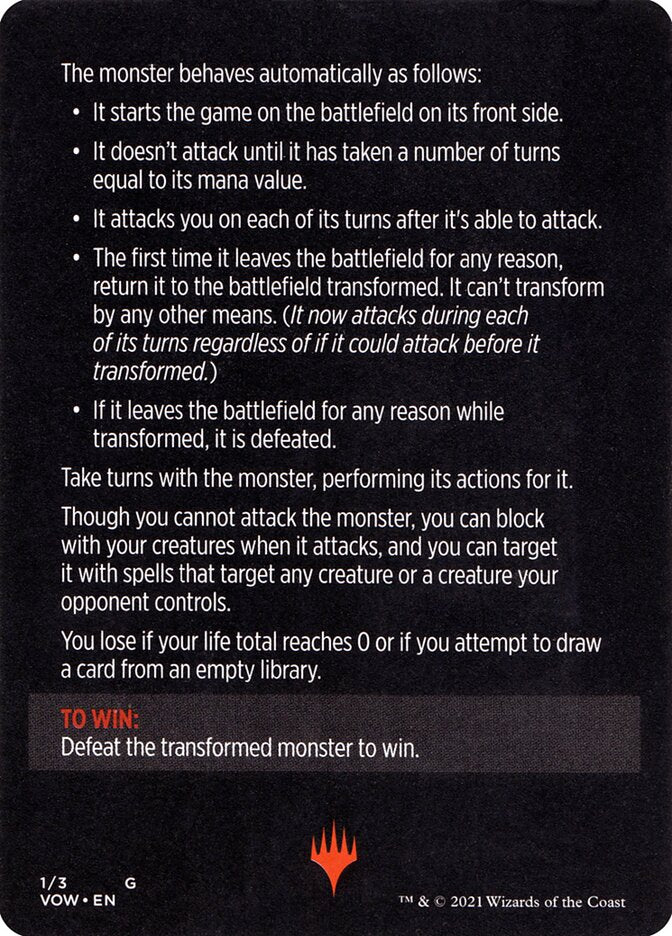 Monster of The Week (Magic Minigame) [Innistrad: Crimson Vow Minigame] | Deep Dive Games St. Marys
