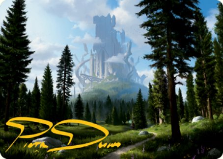 Forest (278) Art Card (Gold-Stamped Signature) [Dungeons & Dragons: Adventures in the Forgotten Realms Art Series] | Deep Dive Games St. Marys