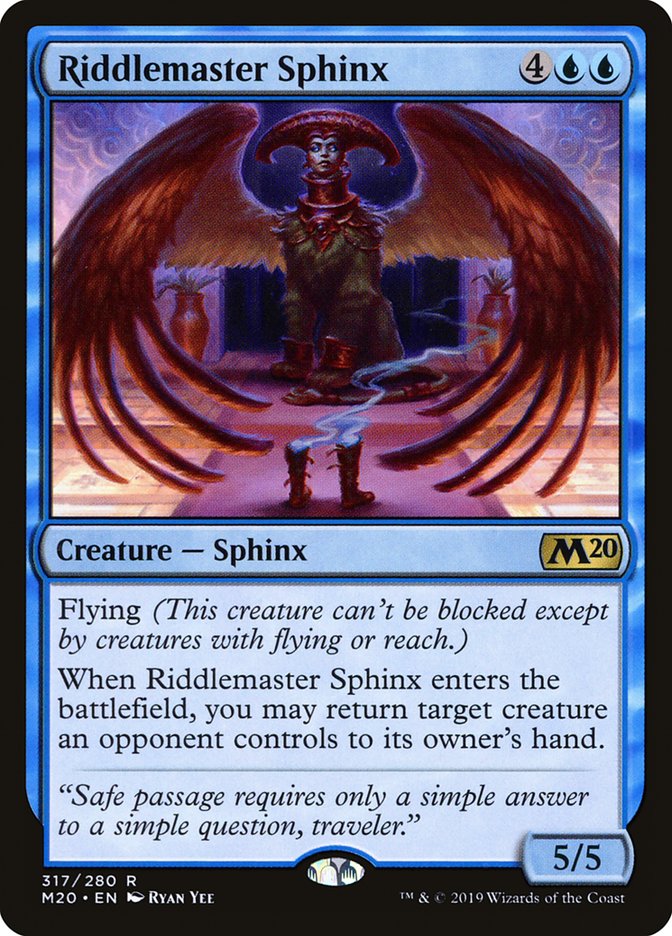 Riddlemaster Sphinx [Core Set 2020] | Deep Dive Games St. Marys