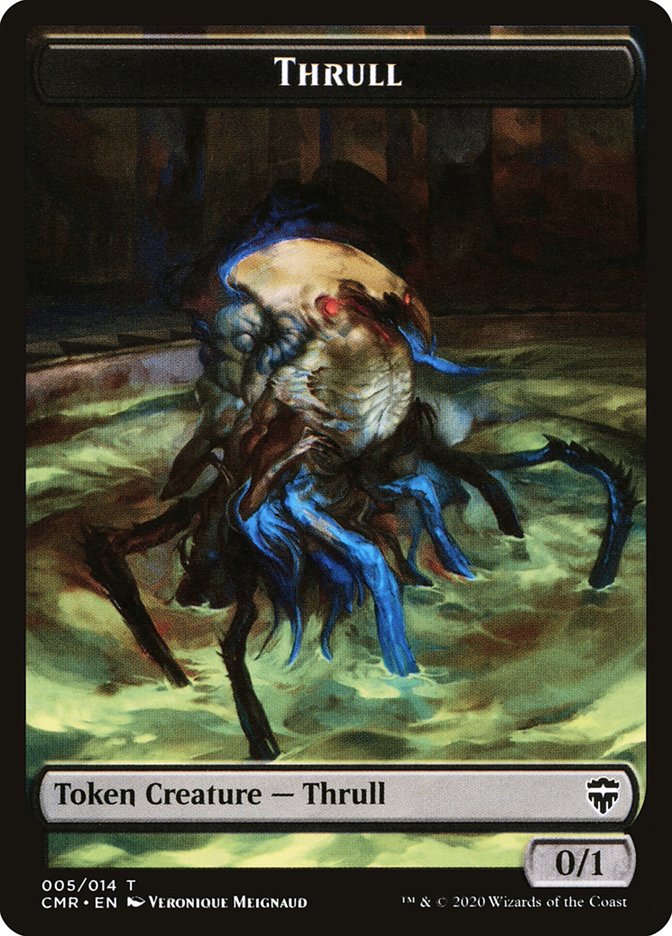 Horror // Thrull Double-Sided Token [Commander Legends Tokens] | Deep Dive Games St. Marys