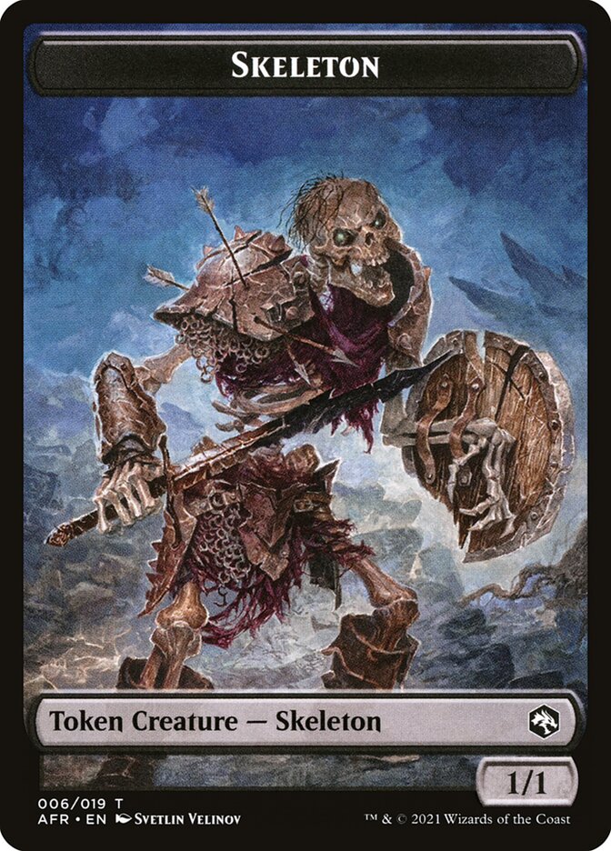 Illusion // Skeleton Double-Sided Token [Dungeons & Dragons: Adventures in the Forgotten Realms Commander Tokens] | Deep Dive Games St. Marys