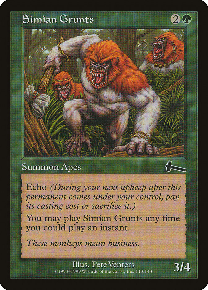 Simian Grunts [Urza's Legacy] | Deep Dive Games St. Marys