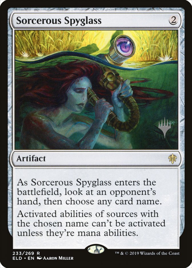 Sorcerous Spyglass (Promo Pack) [Throne of Eldraine Promos] | Deep Dive Games St. Marys