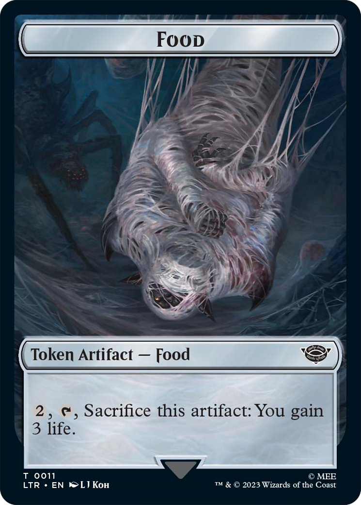 Food // Wraith Double-Sided Token [The Lord of the Rings: Tales of Middle-Earth Commander Tokens] | Deep Dive Games St. Marys