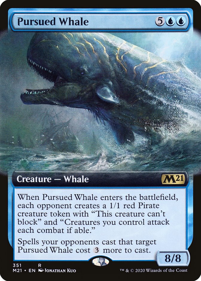 Pursued Whale (Extended Art) [Core Set 2021] | Deep Dive Games St. Marys