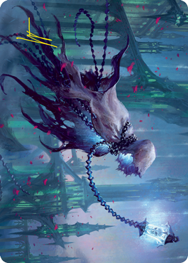 Wanderlight Spirit Art Card (Gold-Stamped Signature) [Innistrad: Crimson Vow Art Series] | Deep Dive Games St. Marys
