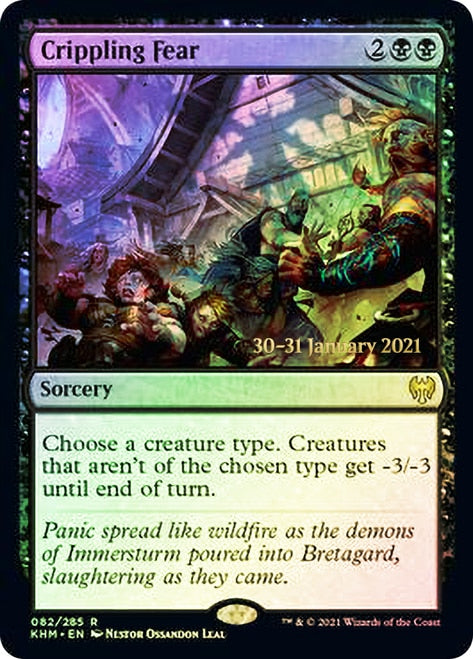 Crippling Fear [Kaldheim Prerelease Promos] | Deep Dive Games St. Marys