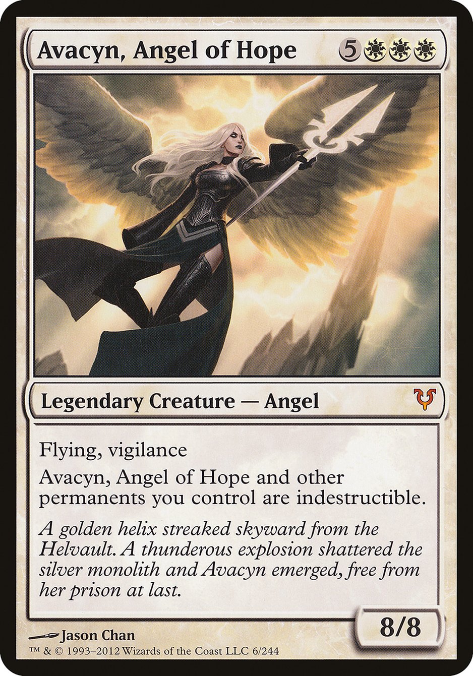 Avacyn, Angel of Hope (Oversized) [Open the Helvault] | Deep Dive Games St. Marys