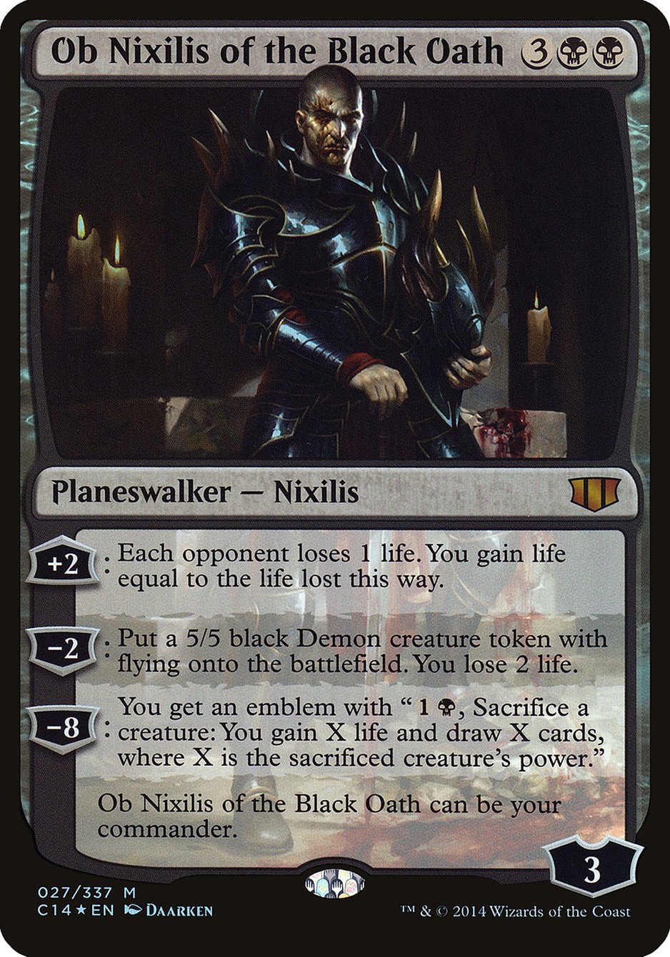 Ob Nixilis of the Black Oath (Oversized) [Commander 2014 Oversized] | Deep Dive Games St. Marys