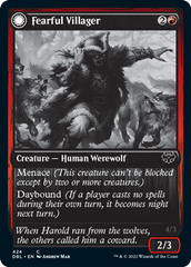 Fearful Villager // Fearsome Werewolf [Innistrad: Double Feature] | Deep Dive Games St. Marys