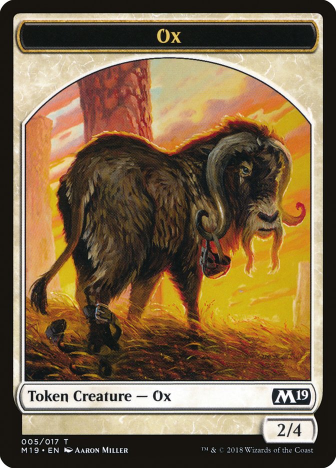 Ox Token [Core Set 2019 Tokens] | Deep Dive Games St. Marys