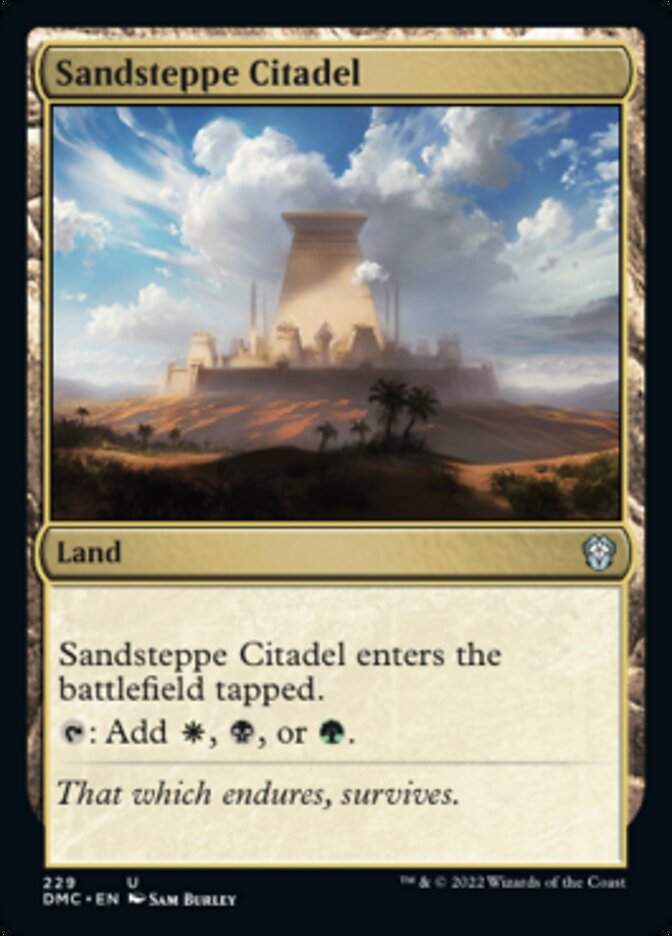 Sandsteppe Citadel [Dominaria United Commander] | Deep Dive Games St. Marys