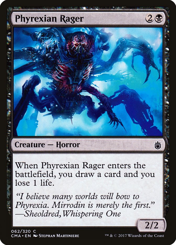 Phyrexian Rager [Commander Anthology] | Deep Dive Games St. Marys