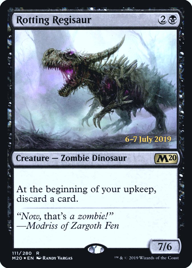 Rotting Regisaur [Core Set 2020 Prerelease Promos] | Deep Dive Games St. Marys