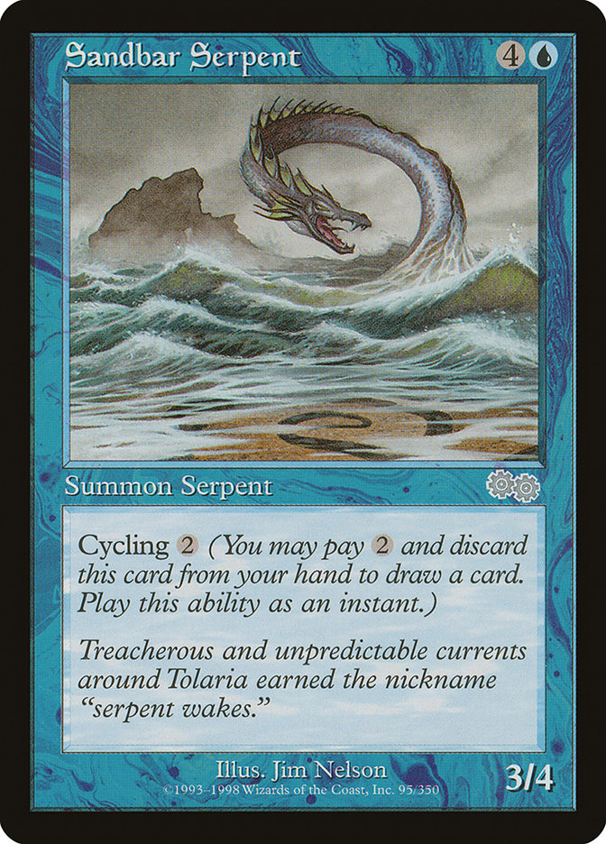 Sandbar Serpent [Urza's Saga] | Deep Dive Games St. Marys