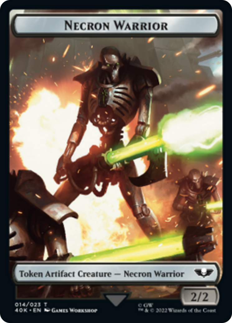 Necron Warrior // Insect Double-Sided Token [Warhammer 40,000 Tokens] | Deep Dive Games St. Marys