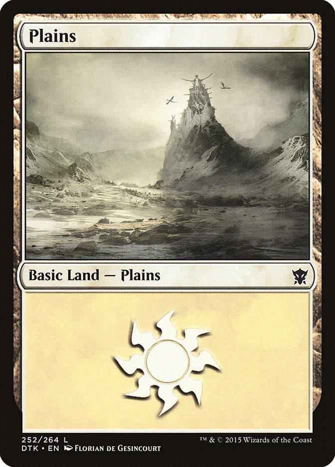 Plains (252) [Dragons of Tarkir] | Deep Dive Games St. Marys