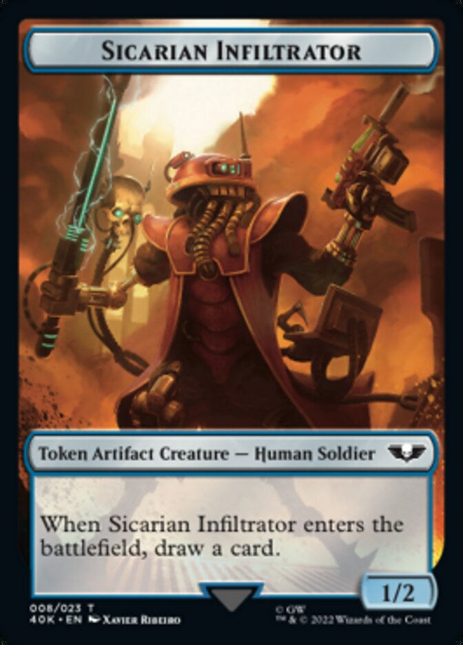 Soldier (003) // Sicarian Infiltrator Double-Sided Token [Warhammer 40,000 Tokens] | Deep Dive Games St. Marys