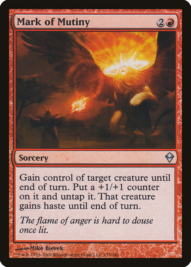 Mark of Mutiny [Zendikar] | Deep Dive Games St. Marys
