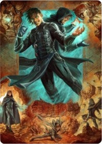 Jace, Mirror Mage 2 Art Card [Zendikar Rising Art Series] | Deep Dive Games St. Marys