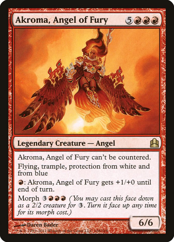 Akroma, Angel of Fury [Commander 2011] | Deep Dive Games St. Marys