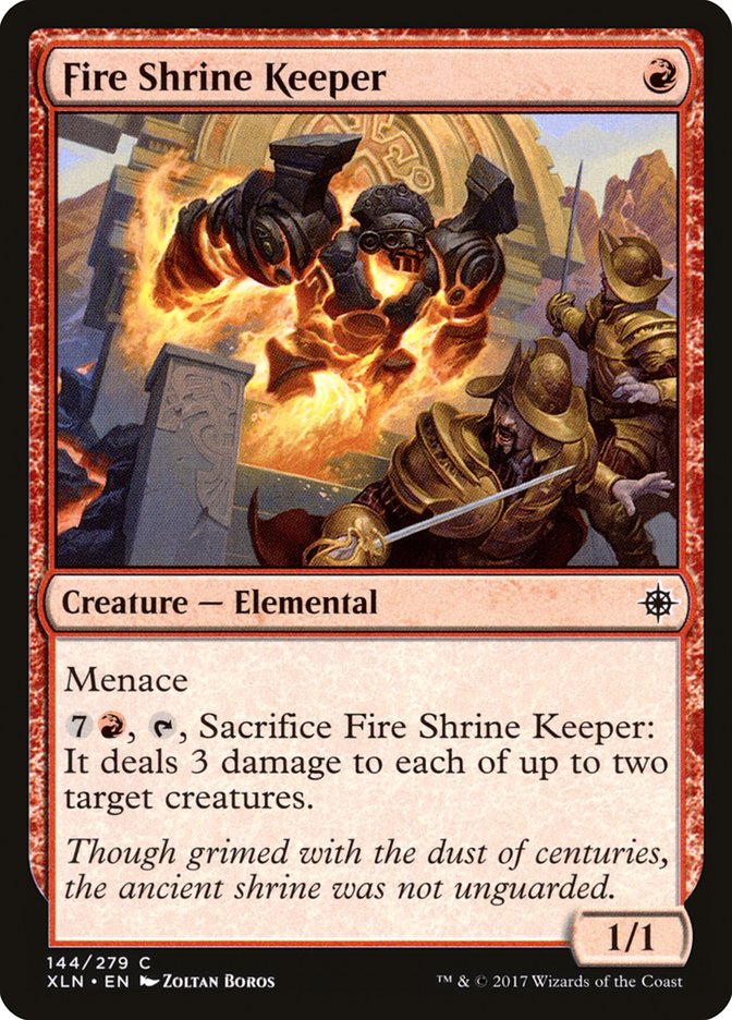 Fire Shrine Keeper [Ixalan] | Deep Dive Games St. Marys