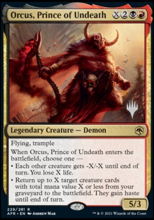 Orcus, Prince of Undeath (Promo Pack) [Dungeons & Dragons: Adventures in the Forgotten Realms Promos] | Deep Dive Games St. Marys