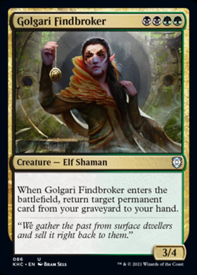 Golgari Findbroker [Kaldheim Commander] | Deep Dive Games St. Marys