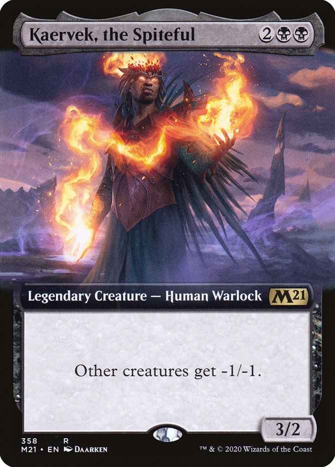 Kaervek, the Spiteful (Extended Art) [Core Set 2021] | Deep Dive Games St. Marys