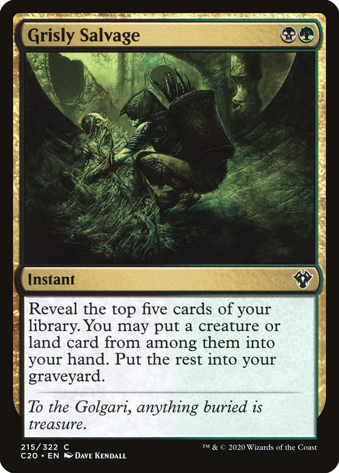 Grisly Salvage [Commander 2020] | Deep Dive Games St. Marys
