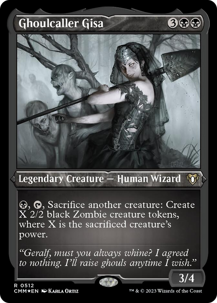 Ghoulcaller Gisa (Foil Etched) [Commander Masters] | Deep Dive Games St. Marys