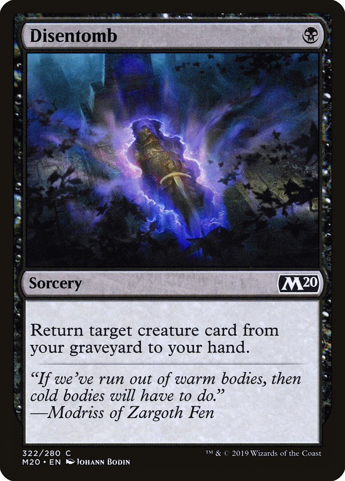 Disentomb [Core Set 2020] | Deep Dive Games St. Marys