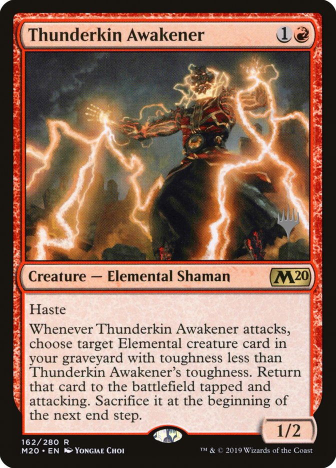 Thunderkin Awakener (Promo Pack) [Core Set 2020 Promos] | Deep Dive Games St. Marys