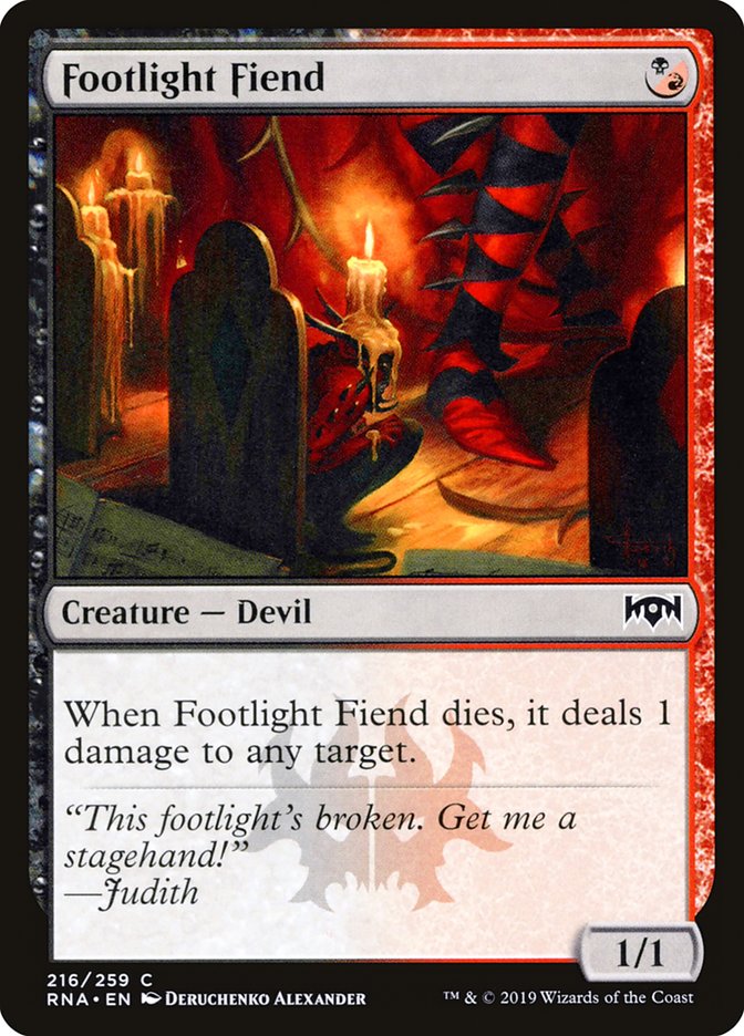 Footlight Fiend [Ravnica Allegiance] | Deep Dive Games St. Marys