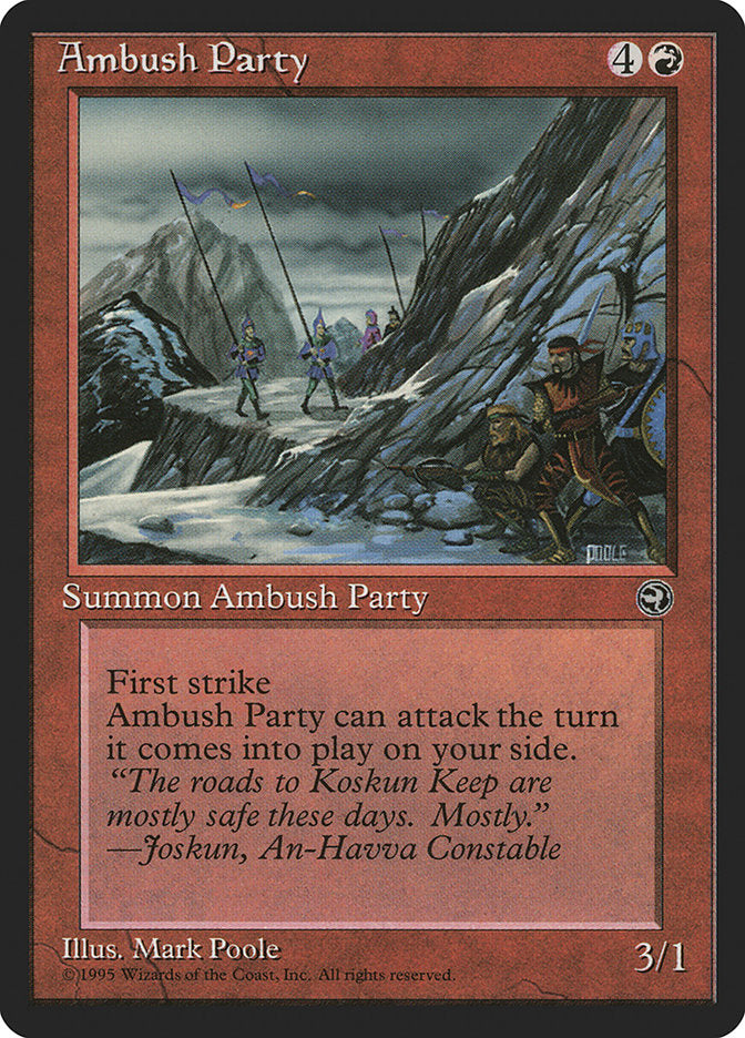 Ambush Party (Joskun Flavor Text) [Homelands] | Deep Dive Games St. Marys