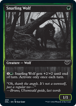 Snarling Wolf (486) [Innistrad: Double Feature] | Deep Dive Games St. Marys