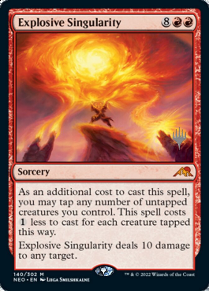 Explosive Singularity (Promo Pack) [Kamigawa: Neon Dynasty Promos] | Deep Dive Games St. Marys