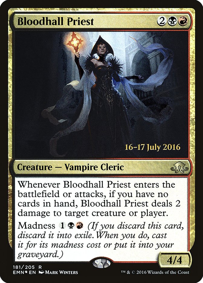 Bloodhall Priest [Eldritch Moon Prerelease Promos] | Deep Dive Games St. Marys