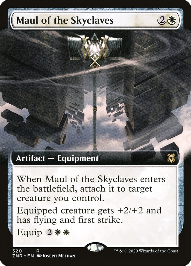 Maul of the Skyclaves (Extended Art) [Zendikar Rising] | Deep Dive Games St. Marys